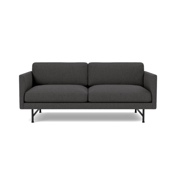 Fredericia Calmo Model 5622, 2 pers. Sofa 80 cm - Capture 5201 (Blågrå) og sorte metal ben