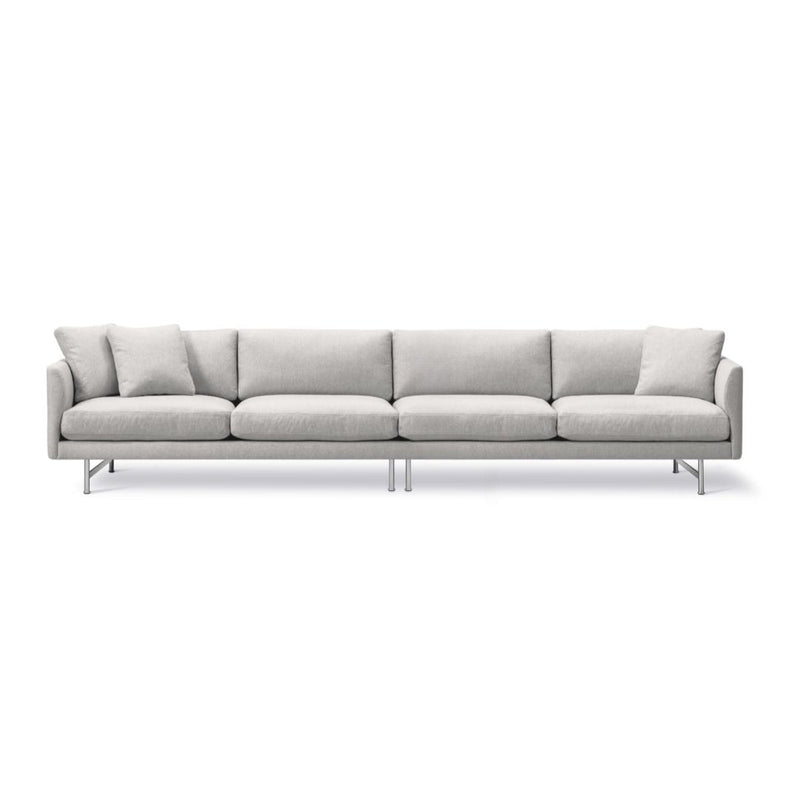 Fredericia Calmo Model 5654, 4 pers. sofa inkl. pudesæt 95 - Hallingdal 110 / Krom