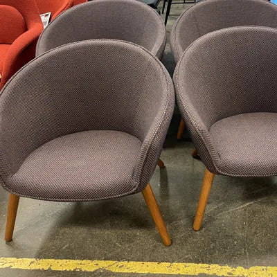 Fredericia Ditzel Lounge Stol Model 2631 - Mørkeblå/brun (Sisu 785) / Valnød Ben