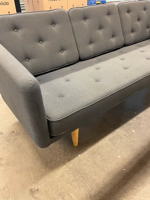 Fredericia Børge Mogensen No. 1 Sofa 3 pers. - Blågrå (Sunniva 773) / Eg