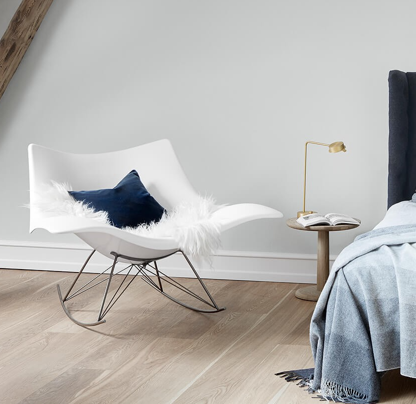 Fredericia Stingray Gyngestol - Hvid / Krom