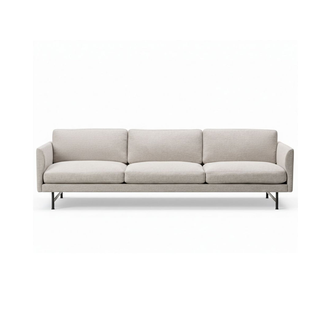 Fredericia Calmo 5623  3-seater Sofa, 80 cm - Caly 12/Black metal legs