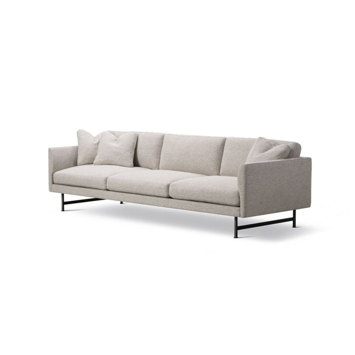 Fredericia Calmo 5623  3-seater Sofa, 80 cm - Caly 12/Black metal legs