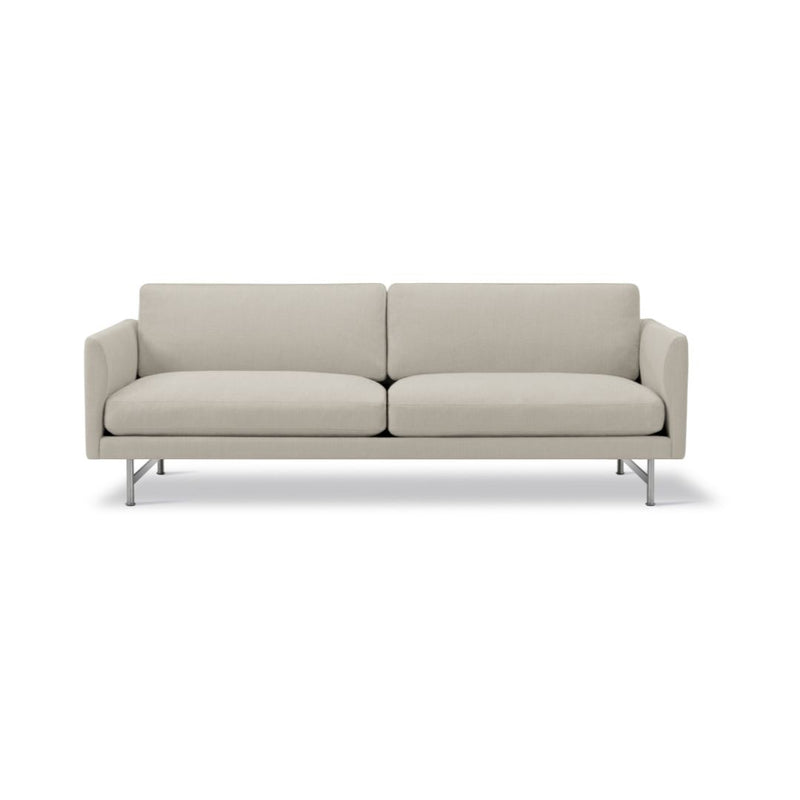 Fredericia Calmo Model 5652 2 pers. Sofa, 95cm Puder - Ecriture 0130 / Mat Krom