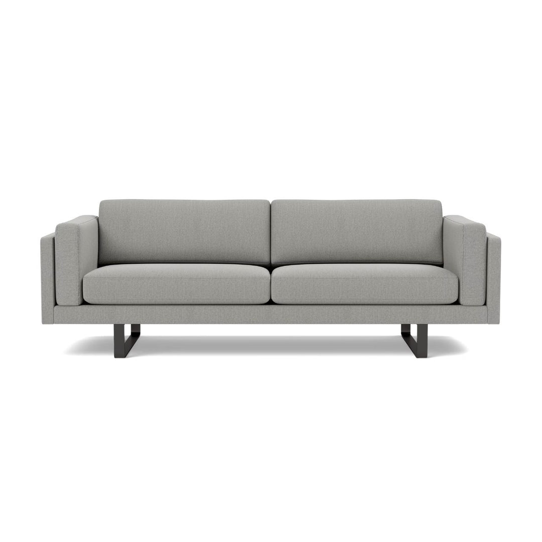 Fredericia EJ280 3 Personers Sofa - Re-wool 128 / Sort Medestel