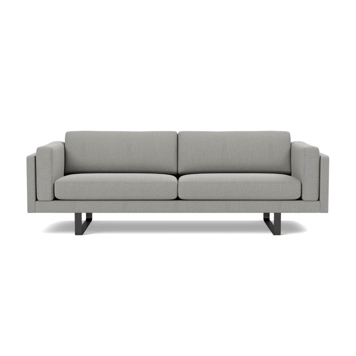 Fredericia EJ280 3 Personers Sofa - Re-wool 128 / Sort Medestel