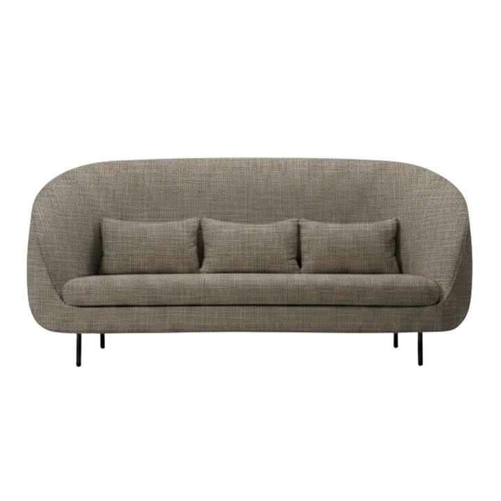 Fredericia Furniture Haiku 3 pers. Sofa High 1633 - Hallingdal 65, 227 / Sort metal ben