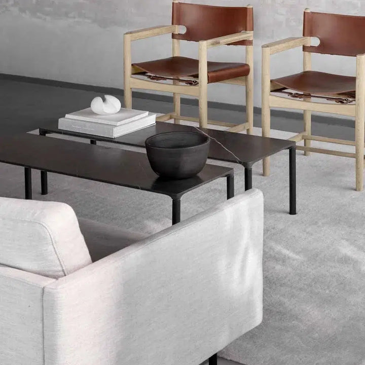 Fredericia Piloti Stone 6745 Sofabord, Grey Pietra (Kenzo) Marmor, 39X120cm