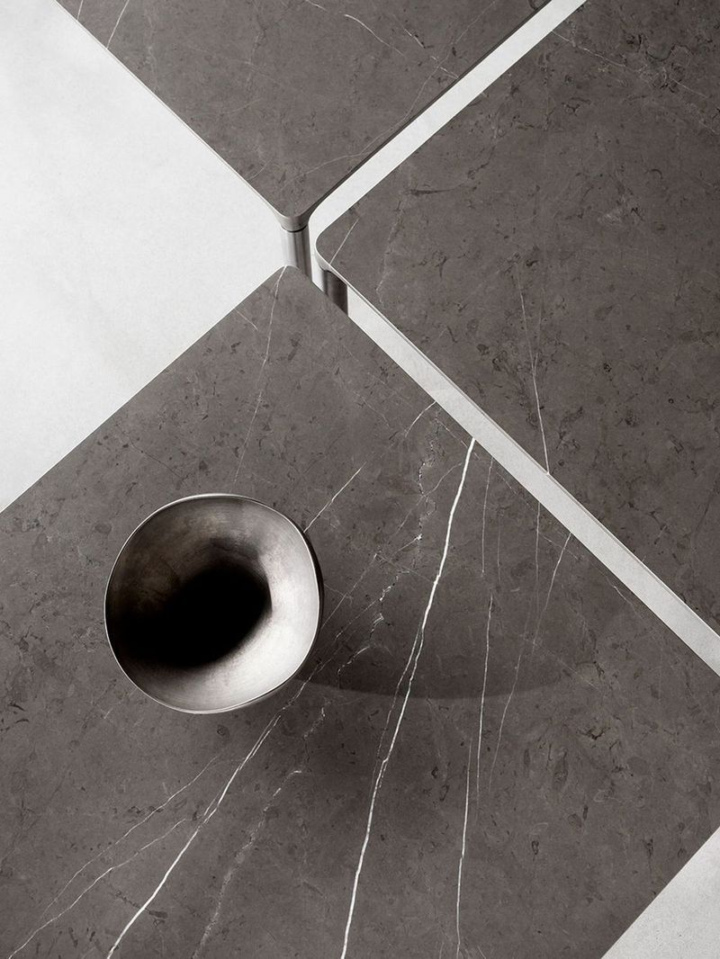 Fredericia Piloti Stone 6760 Sofabord, Grey Pietra (Kenzo) marmor, 39X75cm