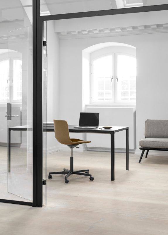 Fredericia Pato Office Kontorstol  - Antracitgrå / Aluminium