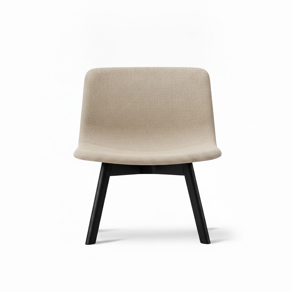 Fredericia Furniture Pato Lounge Wood 4392  - Barnum 3 Hemp / Eg sort lak