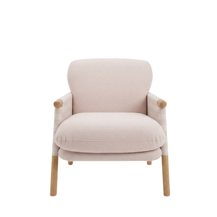 Fredericia Furniture Savannah Chair Petit Lænestol - Steelcut Beat 0215 Ryg / Steelcut Trio 226 Puder / Eg Lys Olie