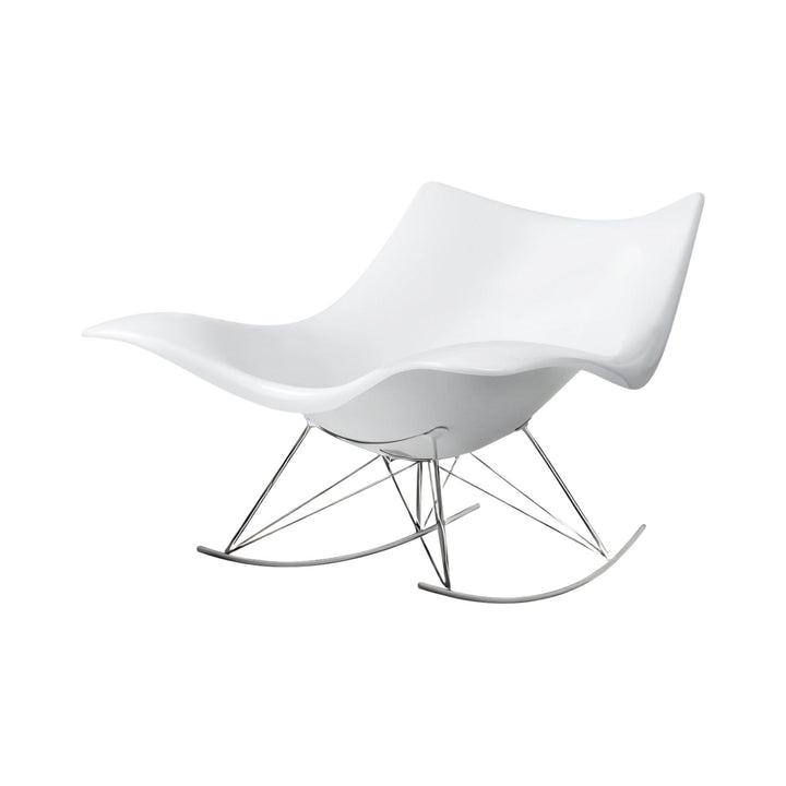 Fredericia Stingray Gyngestol - Hvid / Krom
