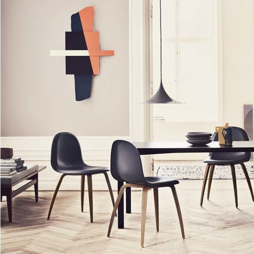 GUBI 3D Dining Chair, Sort Bøg