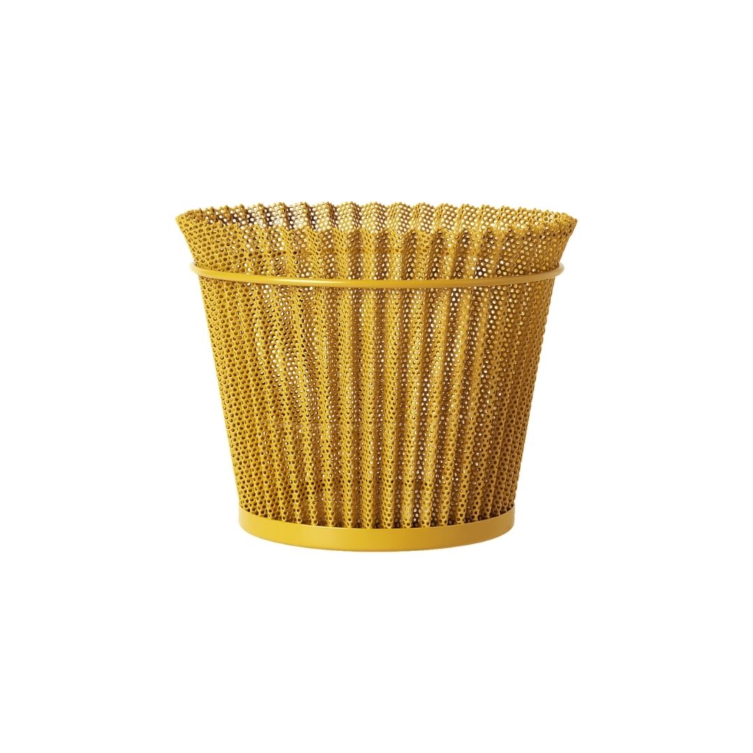 GUBI Matégot Flower Pot Ø21, Mustard Gold