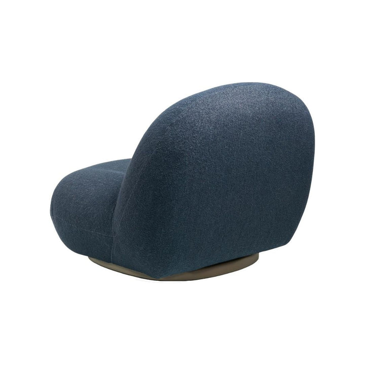 GUBI Pacha Swivel Lounge Chair UNICEF, Pearl Gold / Harp 102