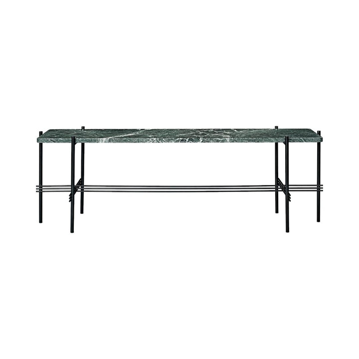 GUBI TS Console Table L120, Sort / Grøn Guatemala Marmor