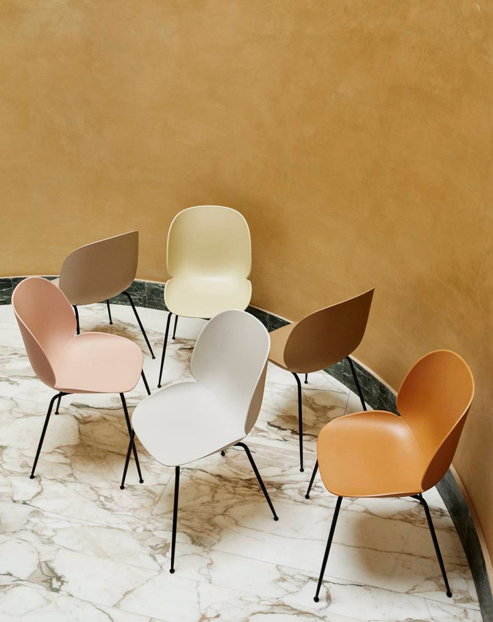 GUBI Beetle Dining Chair Sitzpolster, Schwarz / Beige / Graugrün Samt