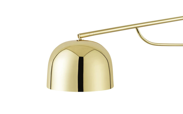 Normann Copenhagen Grant Wall lamp 111 cm, Brass/Granite