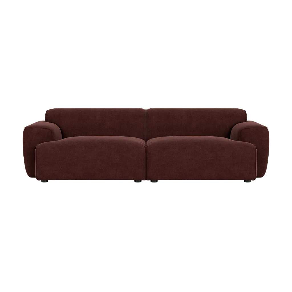 Greta 3 Personers Sofa - Moss Burgundy
