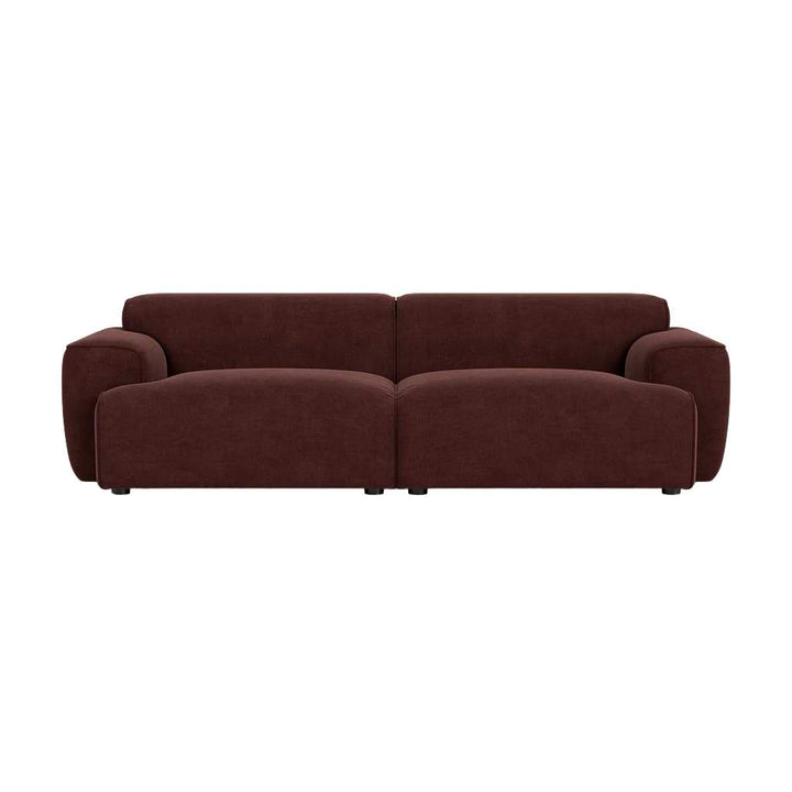 Greta 3 Personers Sofa - Moss Burgundy