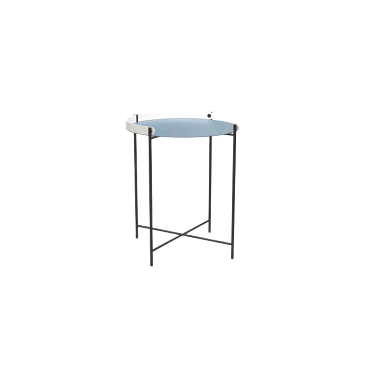 HOUE EDGE Tray Table Ø46,5, Dueblå