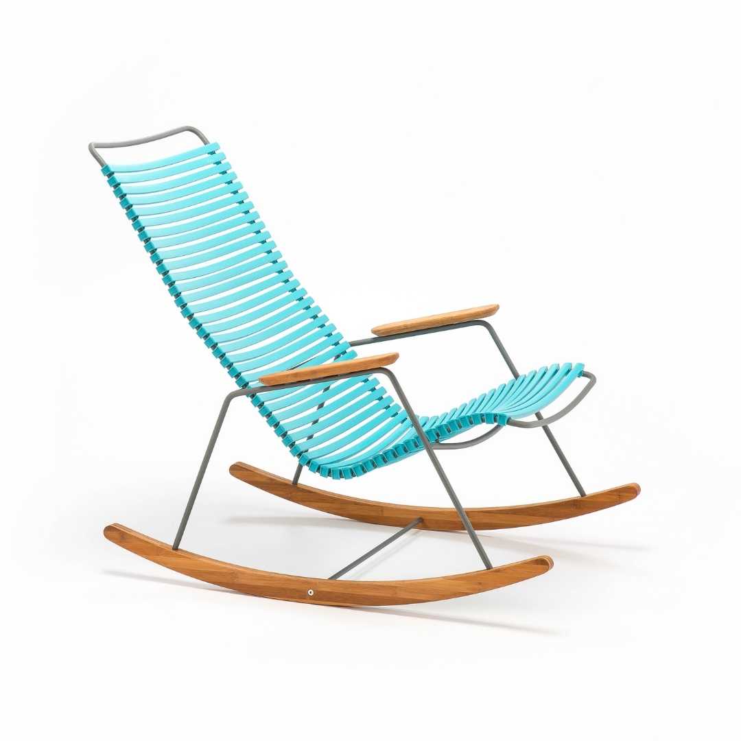 HOUE CLICK Garden chair with armrests, Pigeon blue