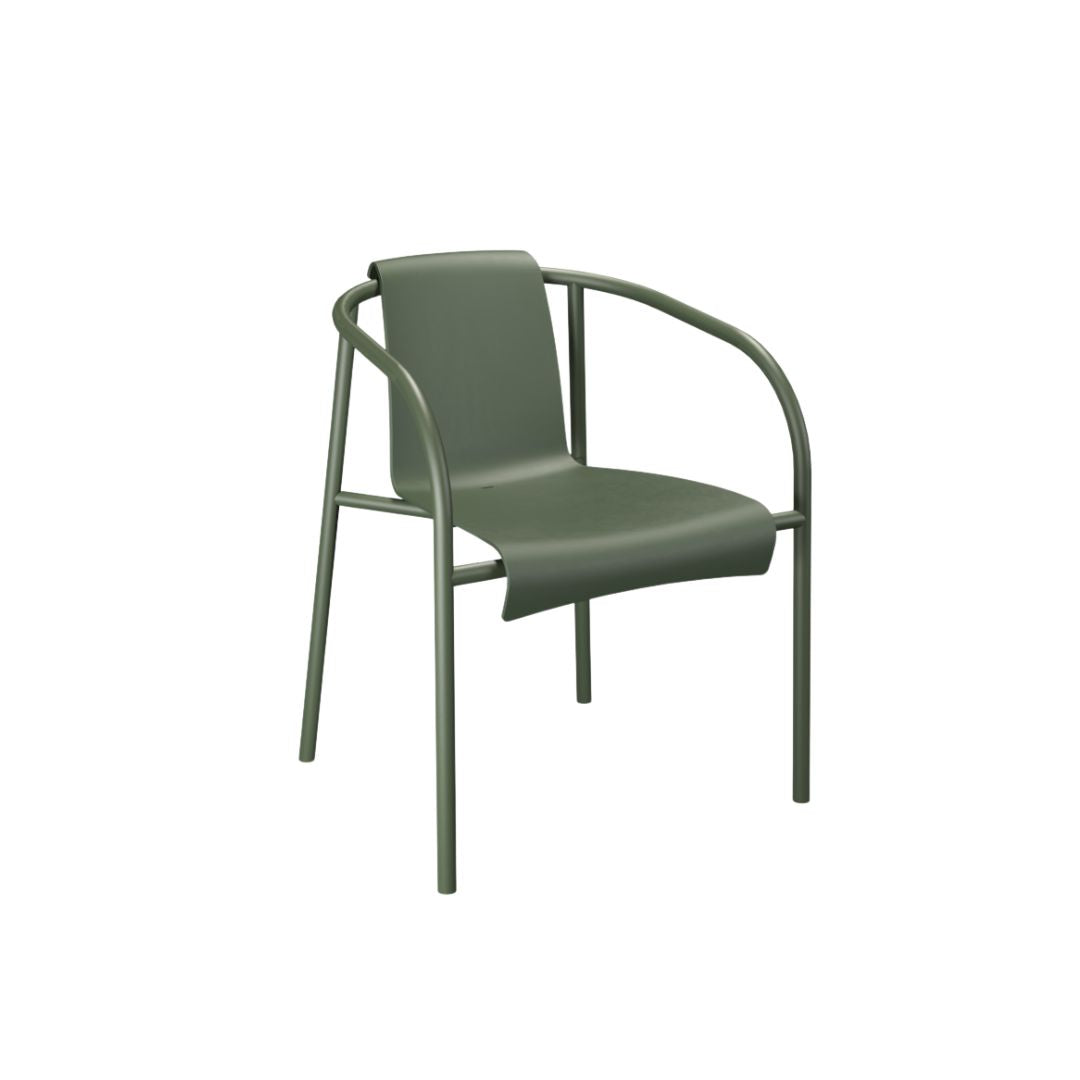 HOUE NAMI Havestol m. armlæn, Olive Green