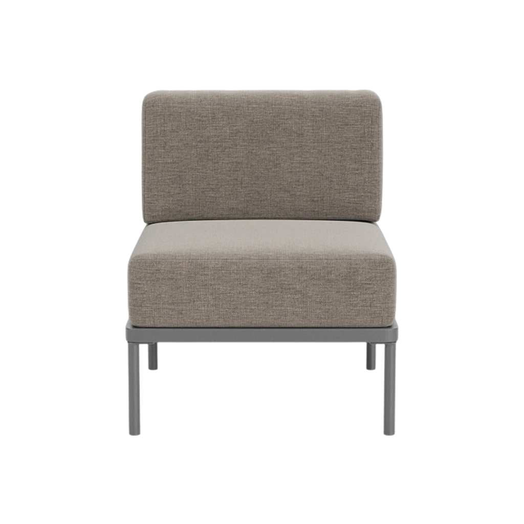 Hadley Udendørs 1 personers modul - Sesame/Anthracite Grey Steel