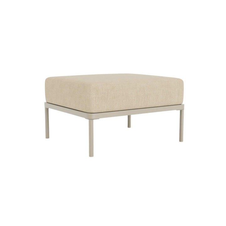 Hadley Udendørs Fodskammel modul - Marzipan/Coral Sand Steel