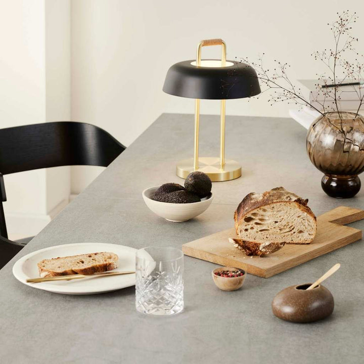 Hammel Furniture MEZA Spisebord L210, Lys grå keramik / Træ