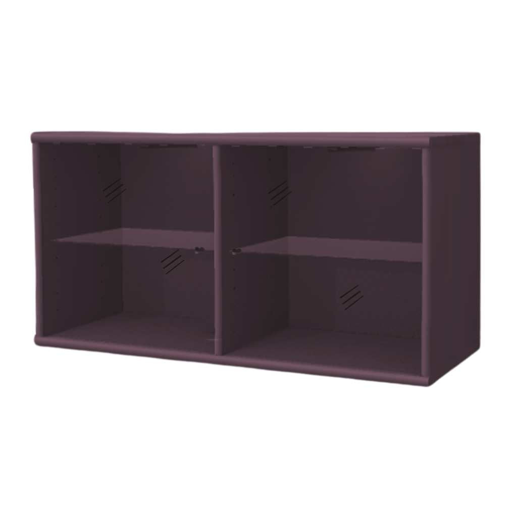 Hammel Furniture MISTRAL Cabinet with glass doors 89x41.6x32.5 cm, Bordeaux