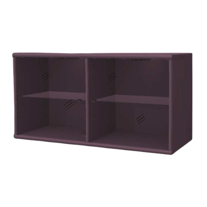 Hammel Furniture MISTRAL Cabinet with glass doors 89x41.6x32.5 cm, Bordeaux