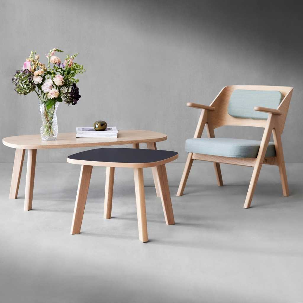 Hammel Furniture ONE Sofabord 80x80, Sort laminat