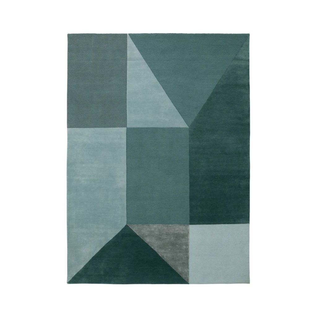 Linie Design Hitomi Gulvtæppe 140x200, Blå