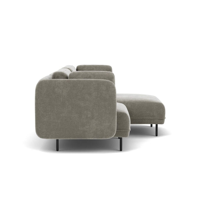 Ellis 2 Personers Sofa m. Chaiselong Højrevendt - Planet Grey Green