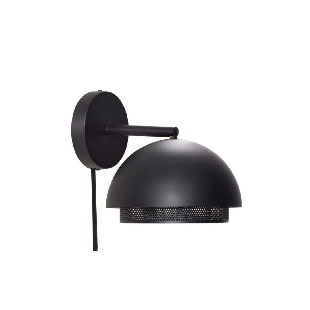 Hübsch Edge Wandleuchte Schwarz