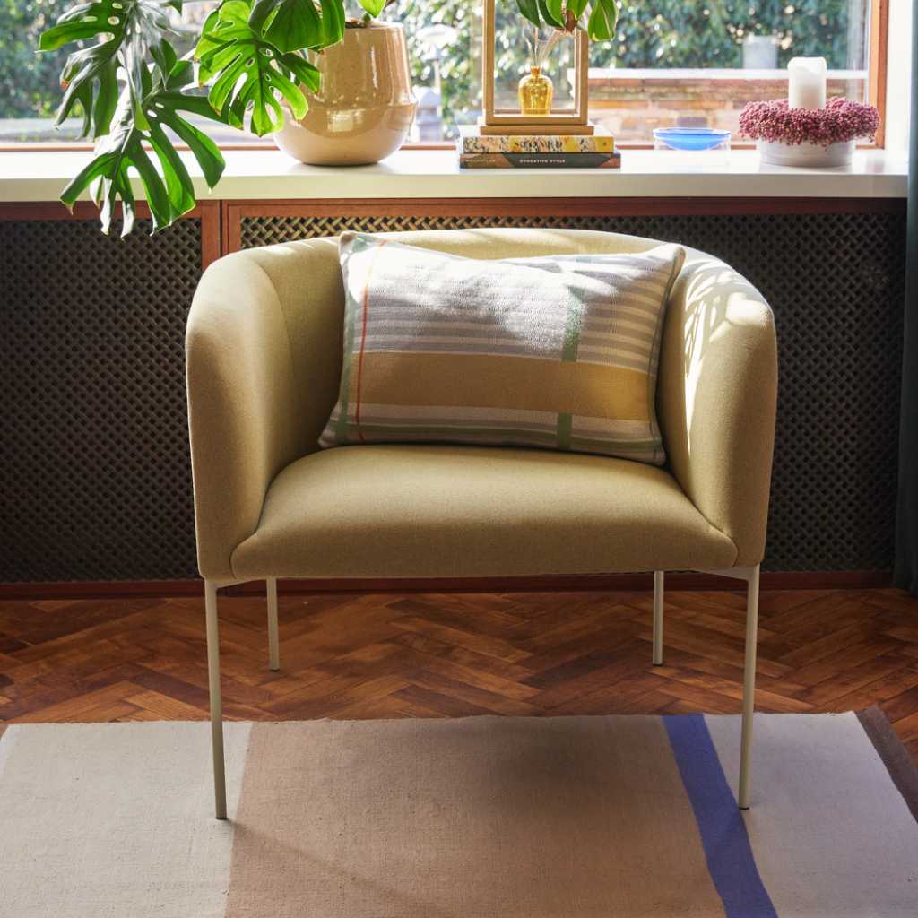 Hübsch Eyrie Lounge Chair Yellow / Light Green