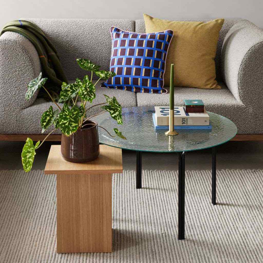 Hübsch Poppy Kissen Gelb