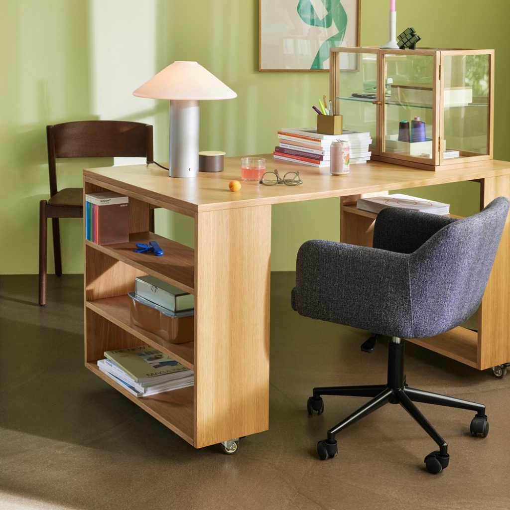 Hübsch Rest Kontorstol Mørkegrå