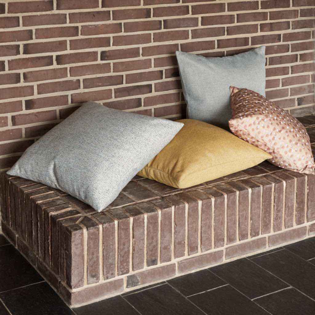 Hübsch Speckle Cushion Blue/Sand