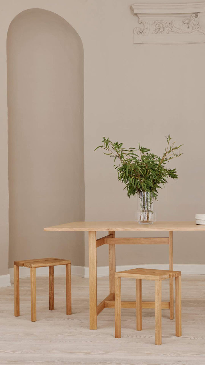 MOEBE Rechteckiger Esstisch, 220 x 90 cm, Eiche