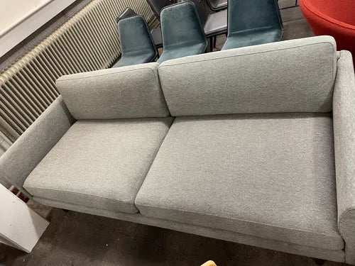 Fredericia Calmo 95 Sofa 2 pers. Model 5552 - Clay 013, Røget Eg Ben