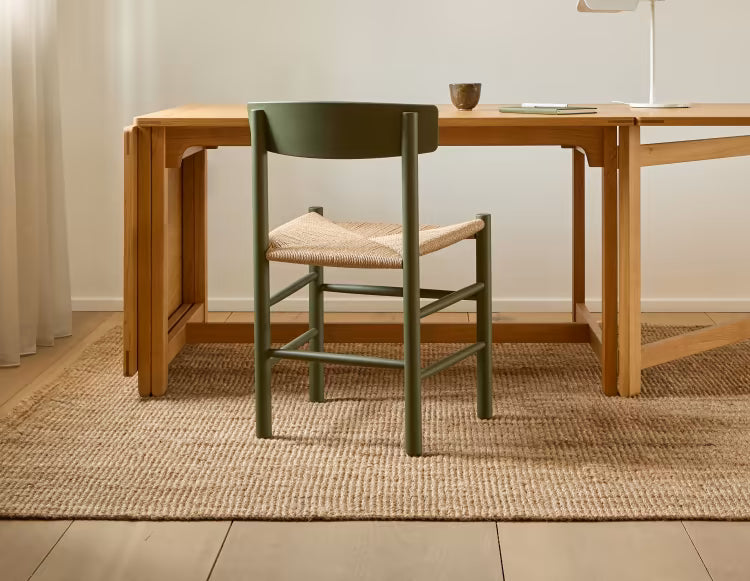 Fredericia Børge Mogensen J39 Folkestolen - Khaki Green Bøg / Naturflet