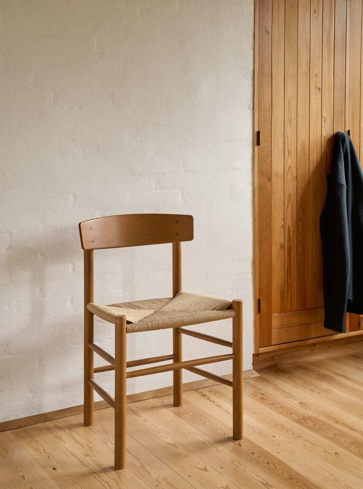 Fredericia Furniture Børge Mogensen J39 Folkestolen - Vintage Lak / Naturflet