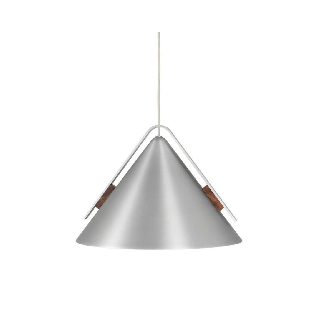 Kristina Dam Studio Cone Pendelleuchte L, Gebürstetes Aluminium