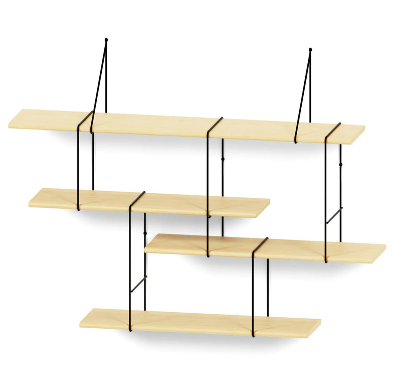 Studio Hausen Link Shelf set 1 Ash / Black