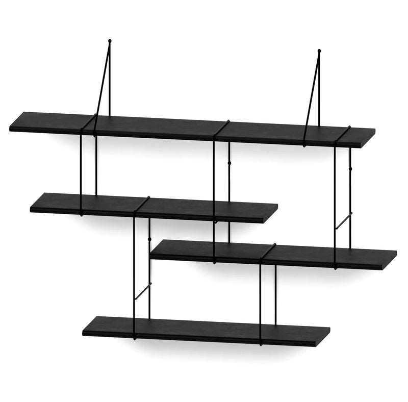 Studio Hausen Link Shelf set 1 Black / Black