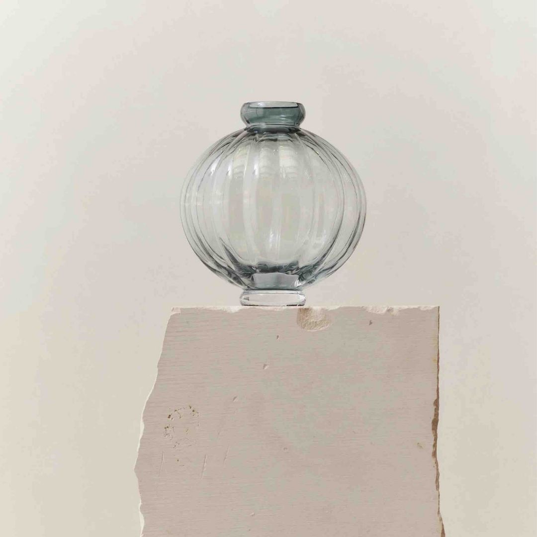 LOUISE ROE Balloon Vase 01, Blue, H25 cm