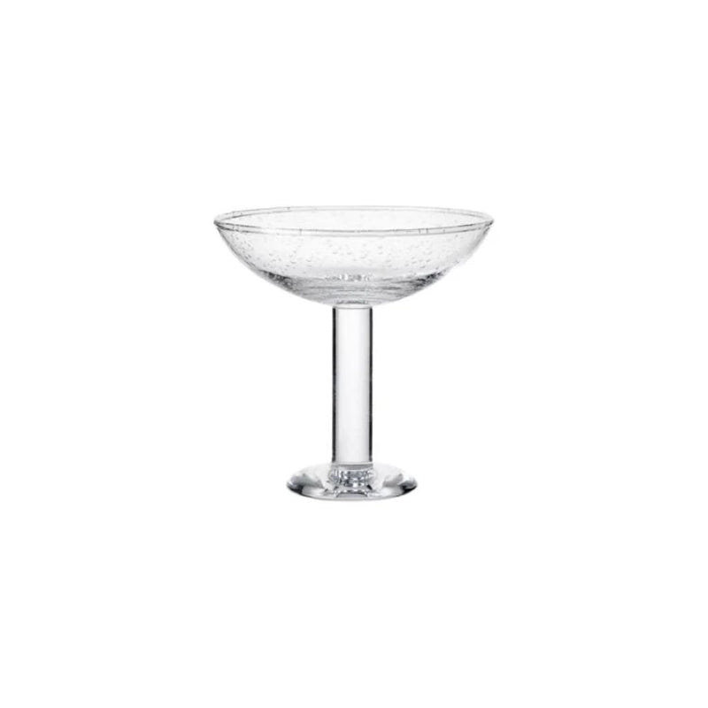 LOUISE ROE Bubble Glass Champagne Coupe Glas - Clear